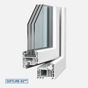 VEKA SOFTLINE 82 MD - Profilés de fenêtres et de portes en aluminium, PVC et bois - Profilé de fenêtre