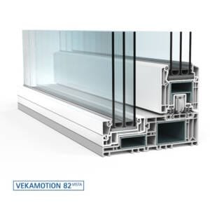 VEKA VEKAMOTION 82 VISTA - Profilés de fenêtres et de portes en aluminium, PVC et bois - Profilé de fenêtre